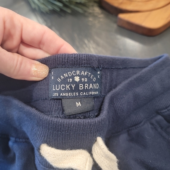 Lucky Brand Youth Boy's Graphic Print Jogger Sweatpants Navy Size Medium - Picture 6 of 10